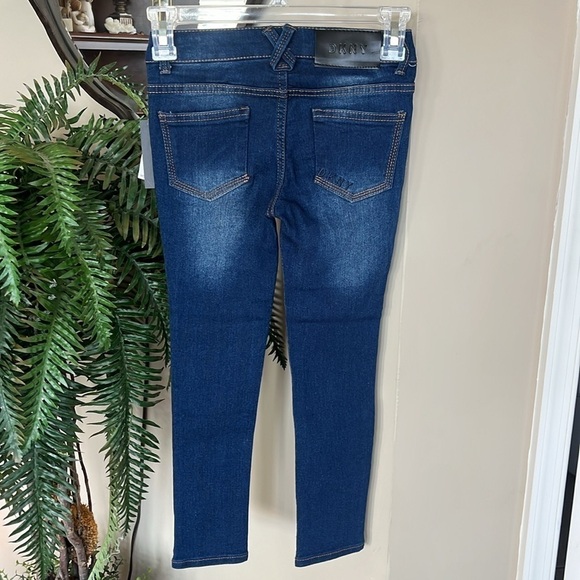 Brand New DKNY Girls Skinny Jeans Laguna Blue Ankle Length Stretch - Picture 9 of 16